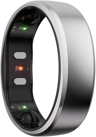 Unazë inteligjente RINGCONN Gen 2 Ultra Thin, monitorim gjumi dhe apnesë, ndjekje shëndeti, argjend metalik