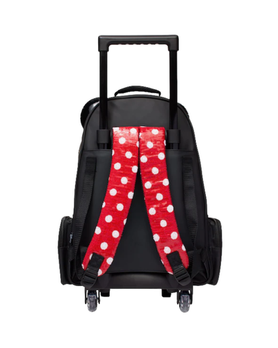 Çantë shkolle me rrota Promax Minnie Mouse, 75x37x20cm, kuqe/zezë
