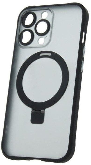 Mbrojtëse telefoni Mag Ring për iPhone 15 Pro Max, MagSafe, me unazë stand, e zezë