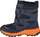 Çizme dimri për kalamaj Kappa Tex K 260903K-6744, me gëzof, me shirit ngjitës, blu navy me portokalli