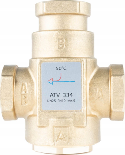 Valvul termostatike temperature Afriso ATV 334, DN25, kvs 9, 50°C