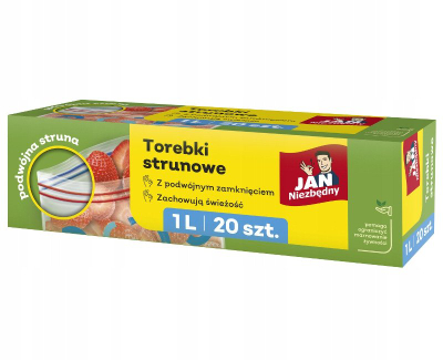 Кеси со патент Јан Нјезбедни, 1L, 20 парчиња, проѕирни