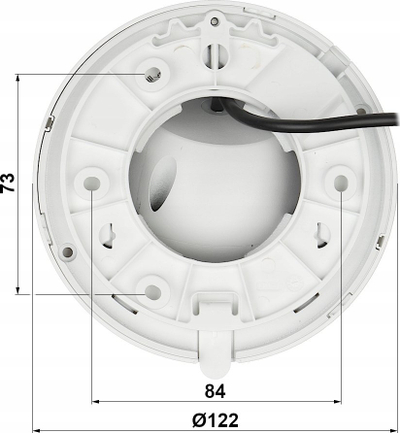 Kamerë sigurie Dahua HAC HDW1200TMQ A 0280B S6, 2MP, IR, e bardhë