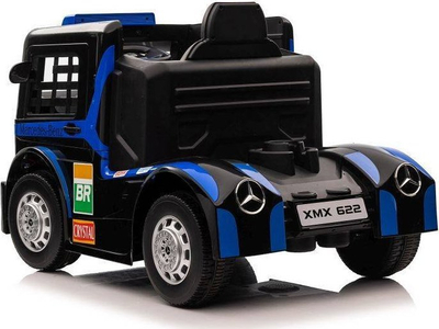 Makina elektrike për fëmijë Mercedes XMX622, bateri rikarikueshme, ekran LCD, blu e errët