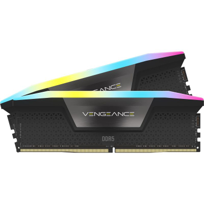RAM Corsair Vengeance RGB, 16GB DDR5, 5200MHz, e zezë