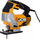Sharrë elektrike JCB JS800, 800W, shpejtësi e rregullueshme, e verdhë