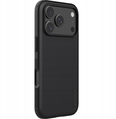 Mbrojtëse Nillkin Super Frosted Pro për iPhone 17 Pro, kapak i pasmë, e zezë