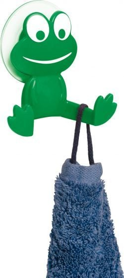 Mbajtës me 2 varëse Wenko Frog, montim me vakum, i gjelbër