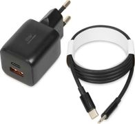 Karikues rrjeti IBOX C42B, 33W, USB C dhe USB A, i bardhë