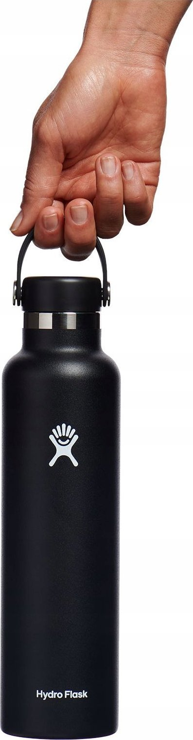 Shishe uji Hydro Flask Standard Mouth 24 oz, çelik inox, izolim TempShield, e zezë