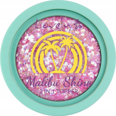 Topper grim Lovely Malibu Shine 2 in 1, rozë me shkëlqim, 2.2g