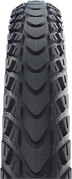 Gomë biçiklete Schwalbe Marathon Mondial HS428, 26" 50-559, RaceGuard, e zezë