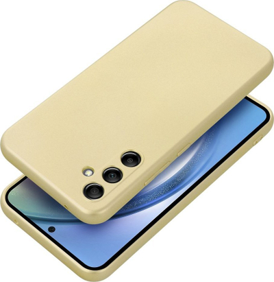 Mbulesë telefoni Metallic Case për Samsung Galaxy A34 5G, TPU, ngjyrë ari