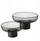 Set qëndroresh frutash Boltze Cindy, metal, 2 copë, i zi