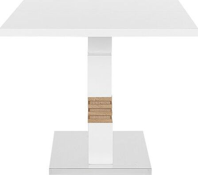 Tavolinë ngrënie Prestige, 160 x 90 cm, zgjatshme, e bardhë