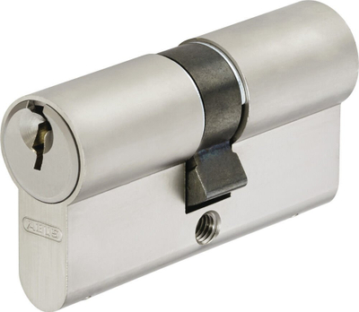 Цилиндер за врата ABUS A93, 50/60 mm, различни клучеви, мат никел