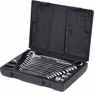 Set çelësash racetë KS Tools GEARplus, 8-19mm, 12 copë, në kuti plastike