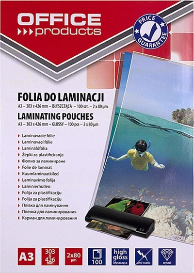 Fletë plastifikimi Ibico Basics Standard A3, crystal clear, set 100 copë