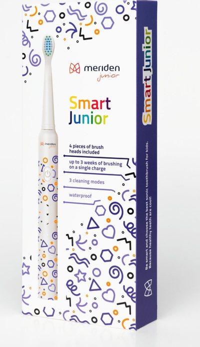 Електрична четка за заби Meriden Smart Junior, звучна, за деца 5+, виолетова
