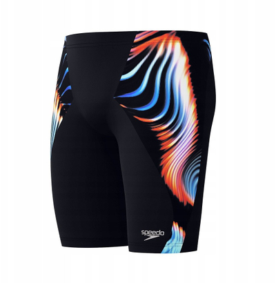 Rroba banje për burra Speedo Club Training V Cut Jammer, Endurance+, blu e kuqe