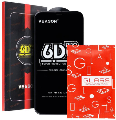 Xham mbrojtës Veason Pro Glass 6D për Samsung Galaxy S25 Edge, 0.3mm, i zi