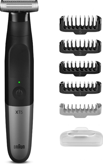 Trimer Braun XT5100, 3 në 1, i papërshkueshëm nga uji, i zi