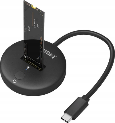 Dok USB Sandberg USB 3.2 për SSD M.2 NVMe, 10 Gbps, i zi