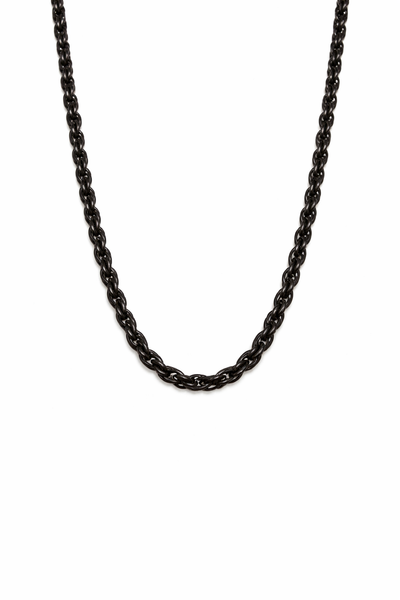 Zinxhir për Meshkuj – Black Rope Chain