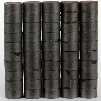 Magnet FANDY Magnets, 10mm, set 50 copë, të zinj