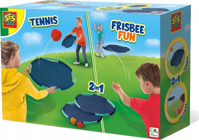 Set loje SES Tennis and Frisbee Fun, 2 unaza tenis frisbee, me topa Splash, shumëngjyrësh