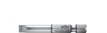 Bit i gjatë Wiha 7040 Z, për kaçavidë të sheshtë, 0.6 x 3.5 x 70 mm, argjendtë
