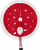 Pelerinë për pemë Feeric Lights Red Santa Claus, 90cm, poliestër, e kuqe