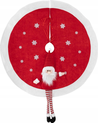 Pelerinë për pemë Feeric Lights Red Santa Claus, 90cm, poliestër, e kuqe