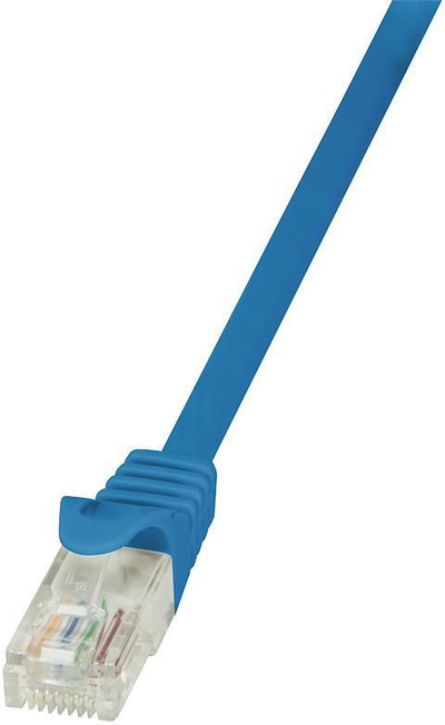 Kabllo patchcord LogiLink Cat.6, U/UTP, 2m, e kaltër