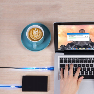 Kabllo HP Vention VAS-A14-B200, USB 2.0 A - USB 2.0 B, 2 m, e zezë/kaltër