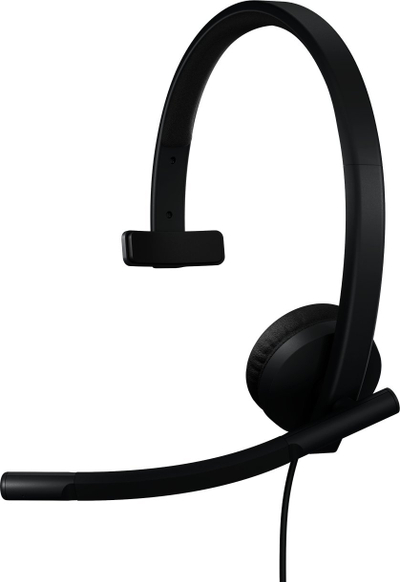 Kufje me mikrofon Logitech H570e, USB, anulim zhurme, të zeza