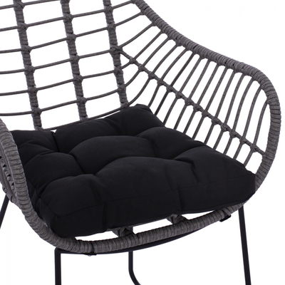 Kolltuk Radia wicker + skelet metal 60×62×84 cm (HM5300.20)