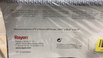 Mbulesë dërrase hekurosje Rayen 6293, pambuk, për gjeneratorë me avull