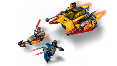 Set ndërtimi LEGO Star Wars 75414 Force Burner Snowspeeder, 7+ vjeç, me minifigura, shumëngjyrësh
