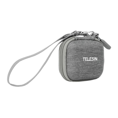 Çantë mbrojtëse TELESIN për Insta360 GO3, etui kompakt, me rrip dore, gri