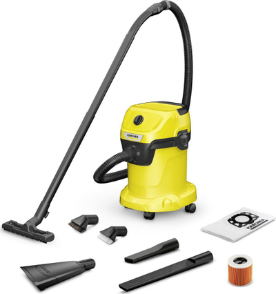 Fshesë me korrent Karcher WD 3 Car (1.628-115.0), 17L, e verdhë