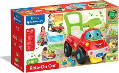 Makinë lodër Ride On 3 në 1 Clementoni, 12-36 muaj, e kuqe