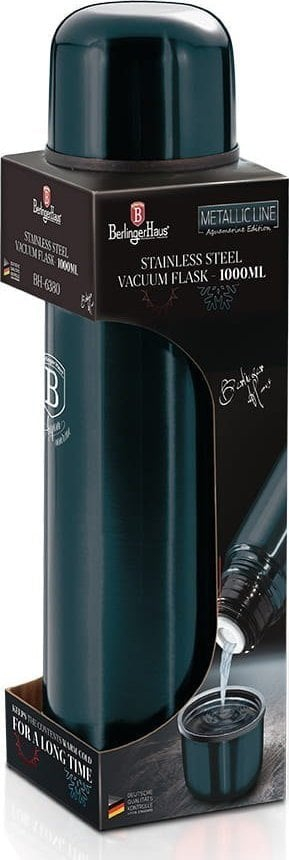 Termus Berlinger Haus Aquamarine Metallic Line BH-7834, 1L, çelik inox, blu metalik