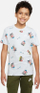 Bluzë sportive Nike Sportswear Tee AOP Jr DQ3856-471, pambuk poliester, për kalama, e bardhë shumëngjyrëshe