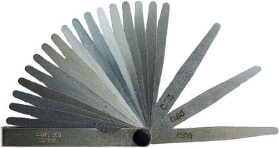 GIMEX Сет за Мерење на Празнини, 100 mm, 0.05-1 mm, 13 Парчиња