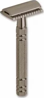 Brisk rroje TOGO Solingen Boraso, metal Gunmetal Grey, dorezë me teksturë, gri