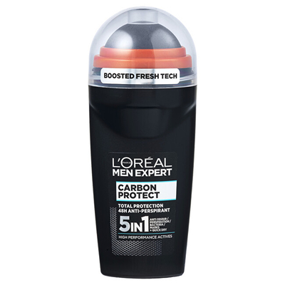 Antiperspirant roll-on për burra L’Oréal Paris Carbon Protect, 50 ml