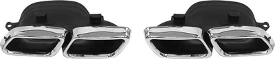Silencombi Mercedes W212, fundor, 285x80mm, hyrje 160x97mm, ngjyrë argjendtë