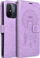 Futrollë libri OEM MEZZO për Xiaomi Redmi 12C, me motiv dreamcatcher, me kapëse magnetike, vjollcë