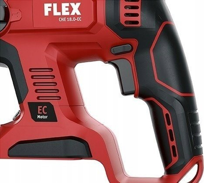Çekiç-spirale FLEX CHE 18.0-EC 5.0 Set, 18V, 2x 5.0Ah, i kuq e zi